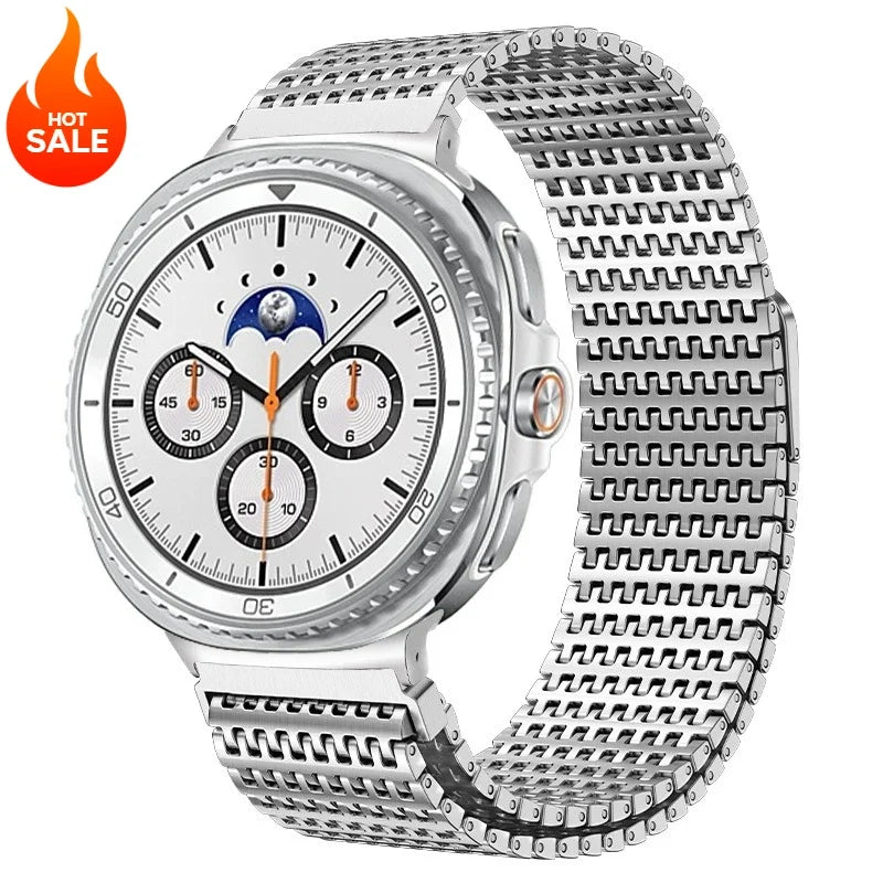 Magnetic Stainless Steel Band for Galaxy Watch 8 & 8 Classic, Ultra 47mm