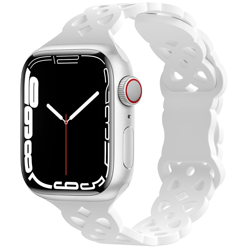 Silicone Strap Apple Watch Band Series - Stylish Comfort & Compatibility