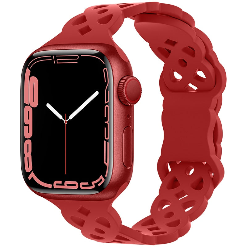Silicone Strap Apple Watch Band Series - Stylish Comfort & Compatibility