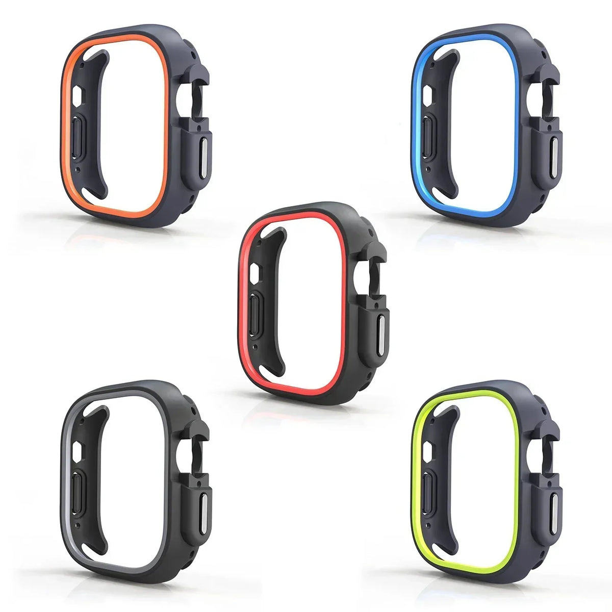 TPU + PC Protective Bumper Case for Apple Watch – Series 10/9/8/7/6/SE & Ultra 1/2 | 41–49mm