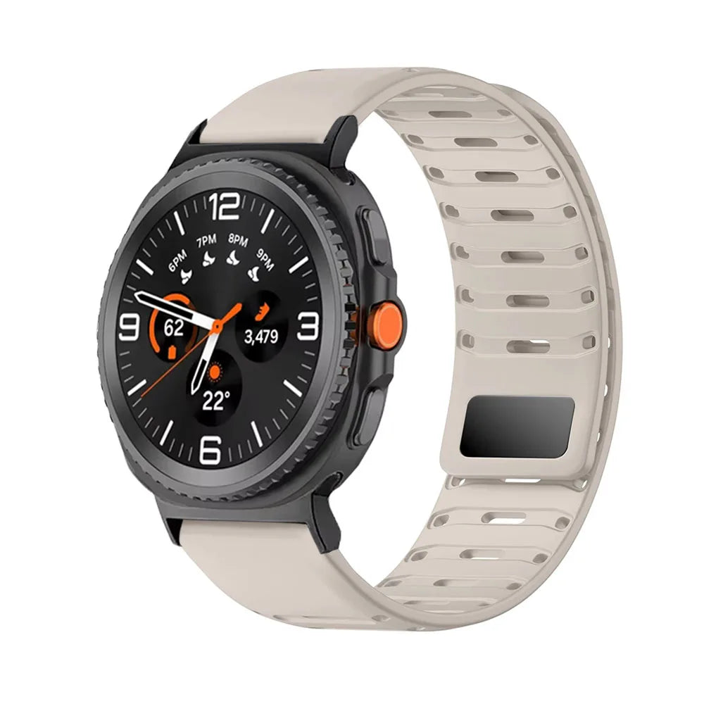Samsung Galaxy Silicone Watch Band - Magnetic Watch8/Watch8 Classic/Watch9/Ultra/Ultra2