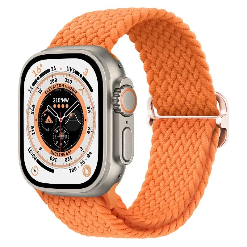 Braided Nylon Solo Loop for Apple Watch Series 1-12, SE & Ultra 1/2/3/4
