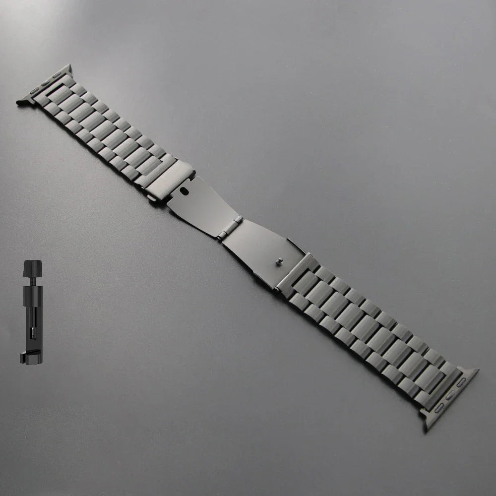Stainless Steel Strap for Apple Watch Ultra 3/2/1 49mm – Series 11/10/9/8/7/6/SE/5/4/3 46/45/44/42/41/40/38mm