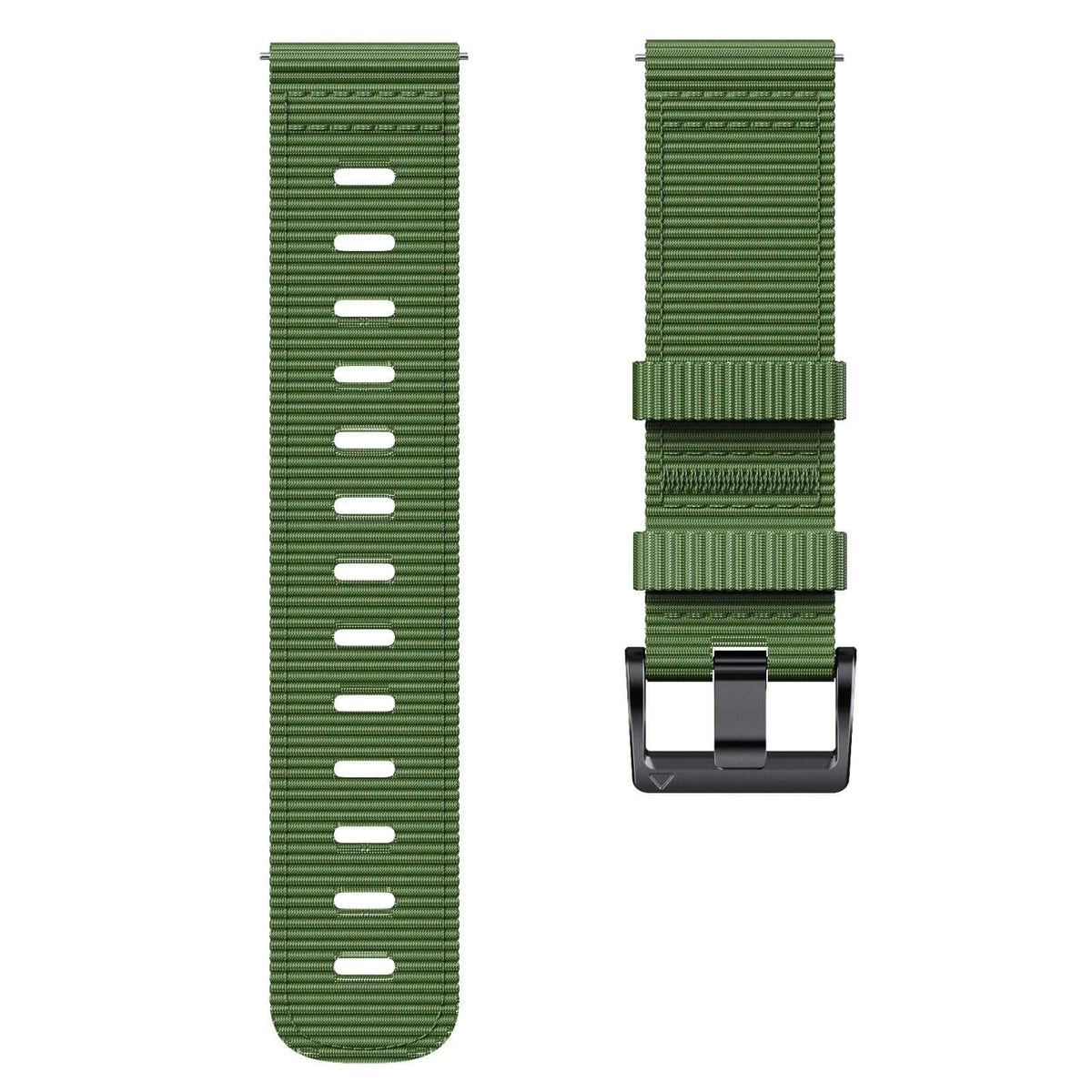 Amazfit Balance, GTR, GTS & Bip Woven Nylon Band, Black Buckle