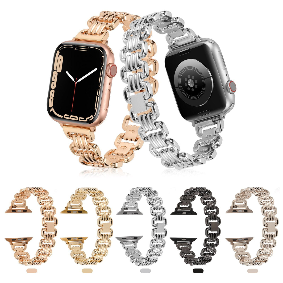Luxury Watch Strap for Apple Watch Band Series 11/10/9/8/7/6/5/4/ SE / Ultra 1/2/3