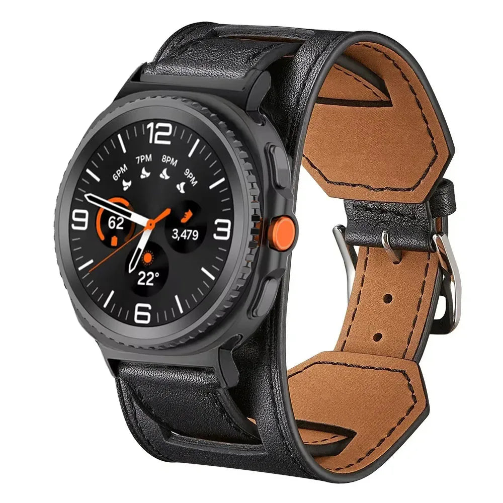 Samsung Galaxy Leather Watch Band - Watch8/Watch8 Classic/Watch9/Ultra/Ultra2