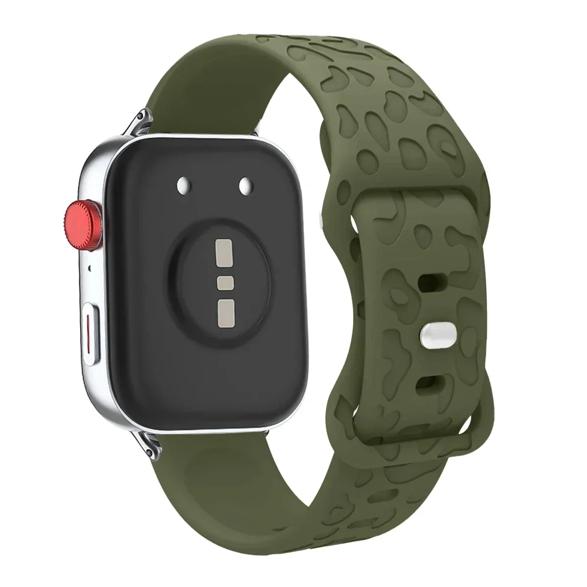 Leopard Engraved Silicone Watch Band for Huawei Watch Fit 4 / 4 Pro / Fit 3 / Fit 2