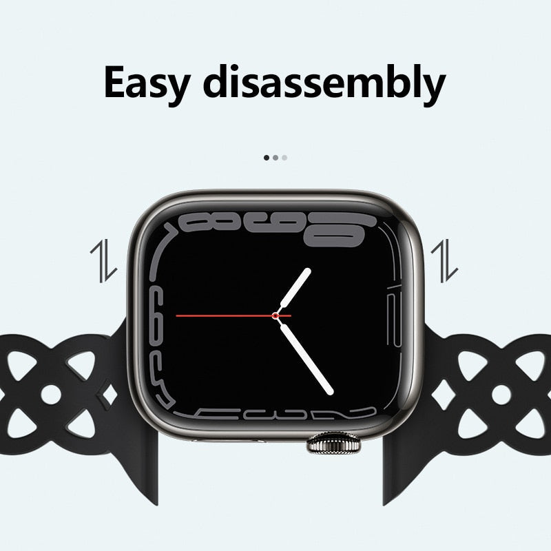 Silicone Strap Apple Watch Band Series - Stylish Comfort & Compatibility