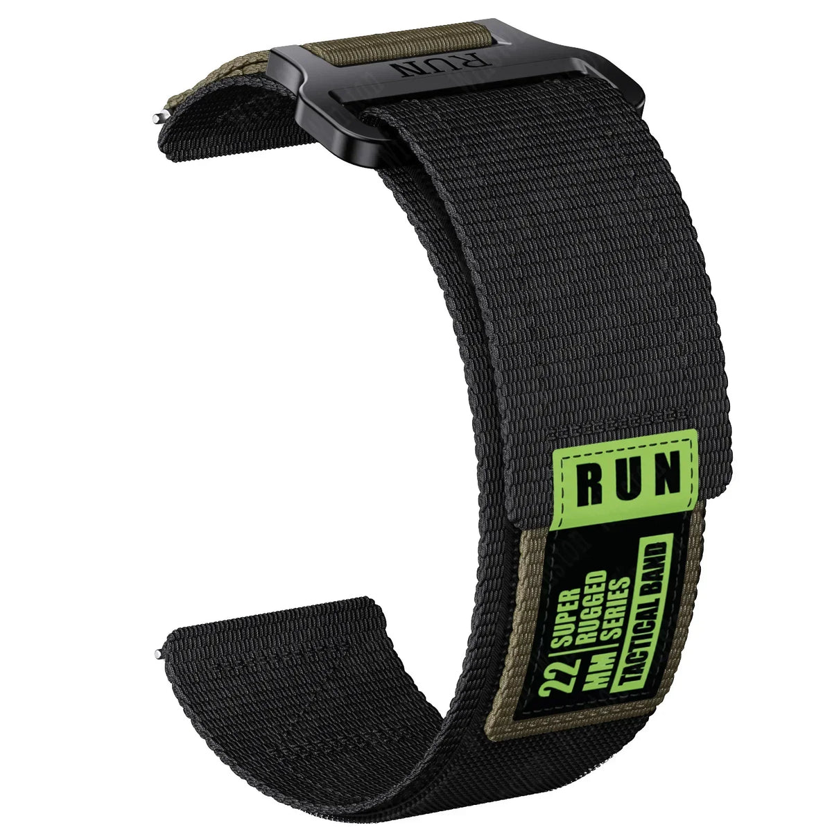 Motorola Moto Watch Nylon Hook-and-Loop Band with RUN Label