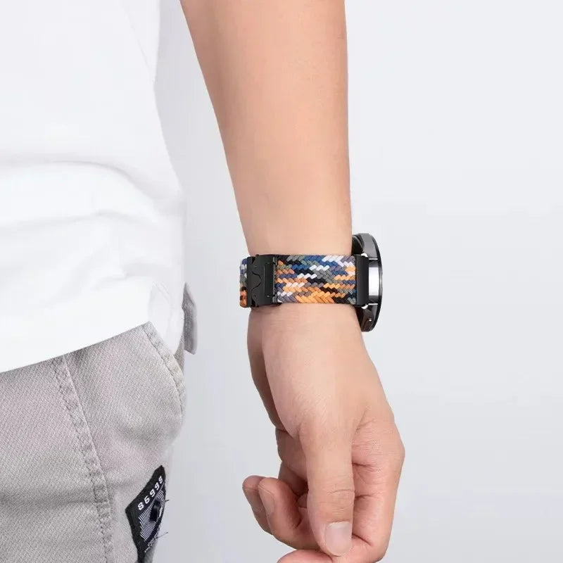 Motorola Moto Watch Braided Nylon Band with Clip Clasp