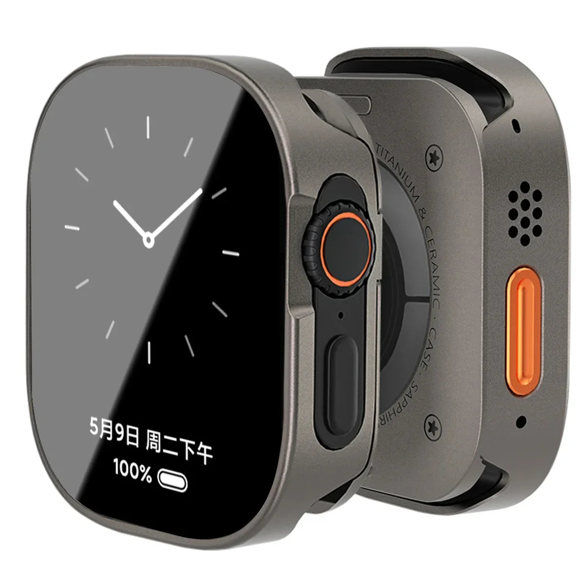 Waterproof Metal Alloy Apple Watch Case – Hard Full Cover | Series 11/10/9/8/7/6/SE & Ultra 2 | 42–49mm