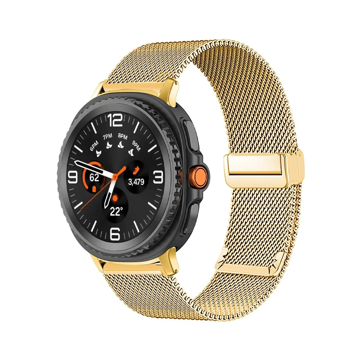 Mesh Magnetic Band for Samsung Galaxy Watch 8 & 9 / 8 Classic / Ultra 47mm – Stainless Steel