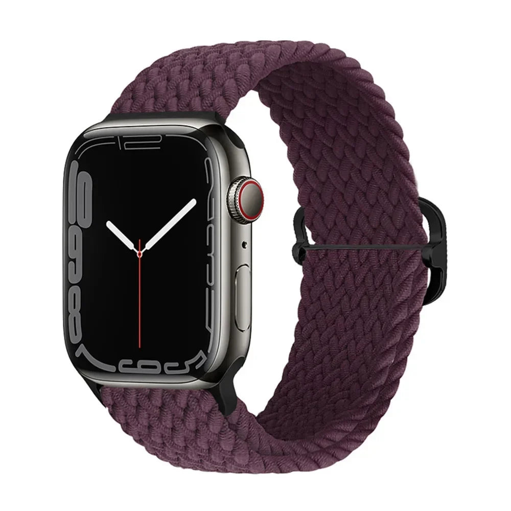 Braided Nylon Solo Loop for Apple Watch Series 1-12, SE & Ultra 1/2/3/4