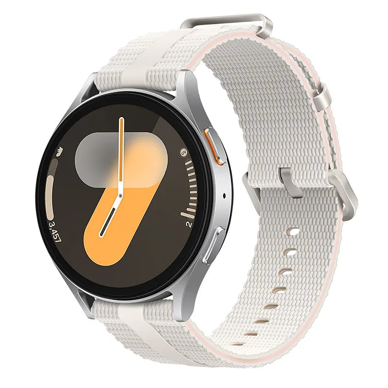 Line Silicone Sport Band for Samsung Galaxy Watch 7 6 5 4 & Huawei Watch GT6 GT5 GT4 | 18mm 20mm 22mm Universal Strap