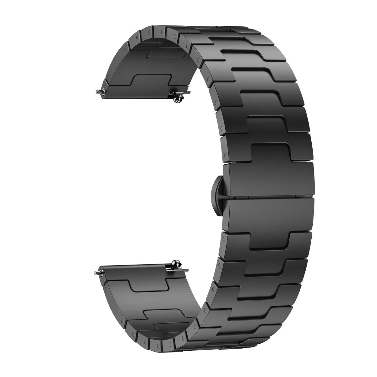 22MM Titanium Metal Watch Band for Huawei Watch GT5 GT4 GT3 GT2 Pro & Samsung Galaxy Watch 3 Gear S3