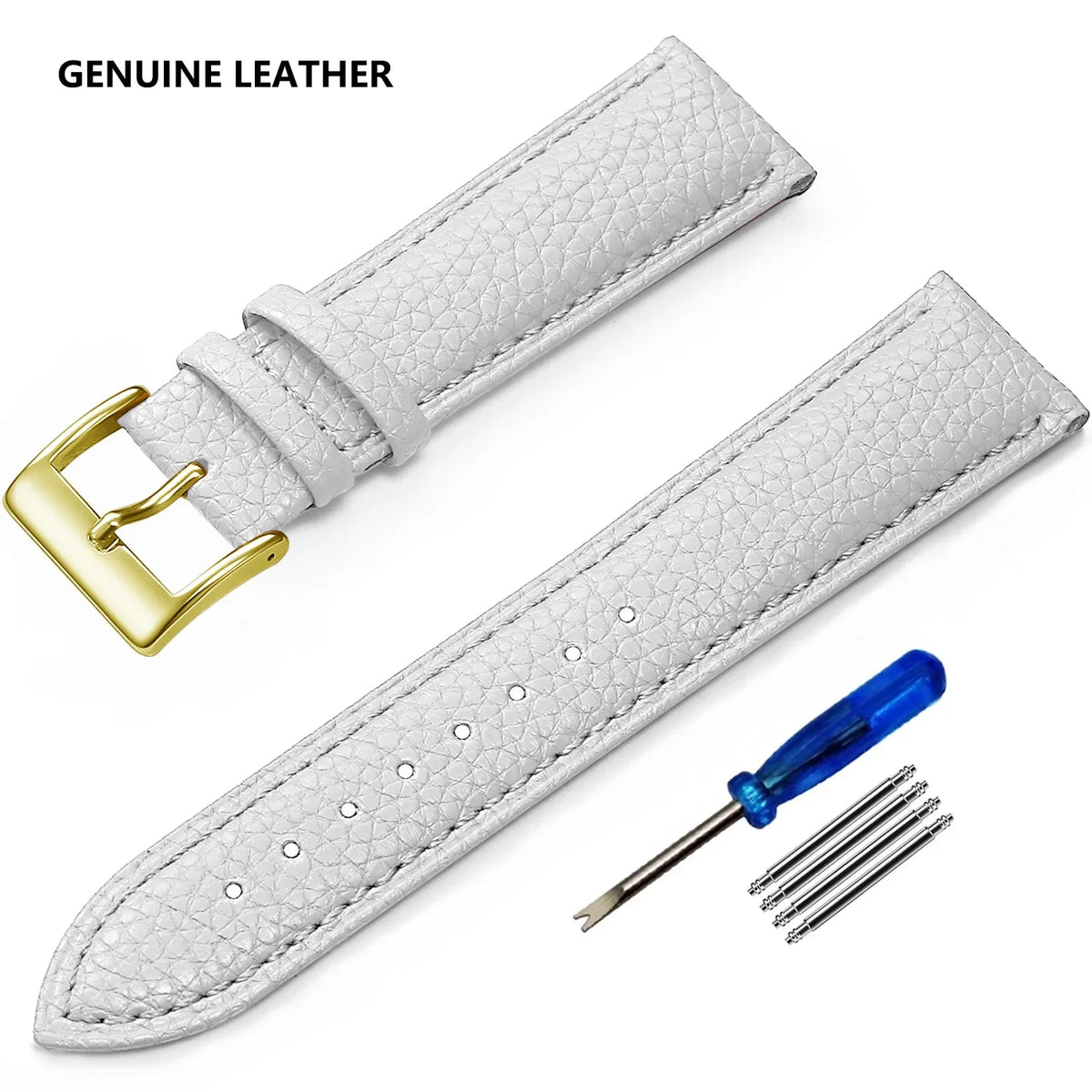 Huawei Watch & Watch GT Grained Leather Band, Spring Bars & Tool