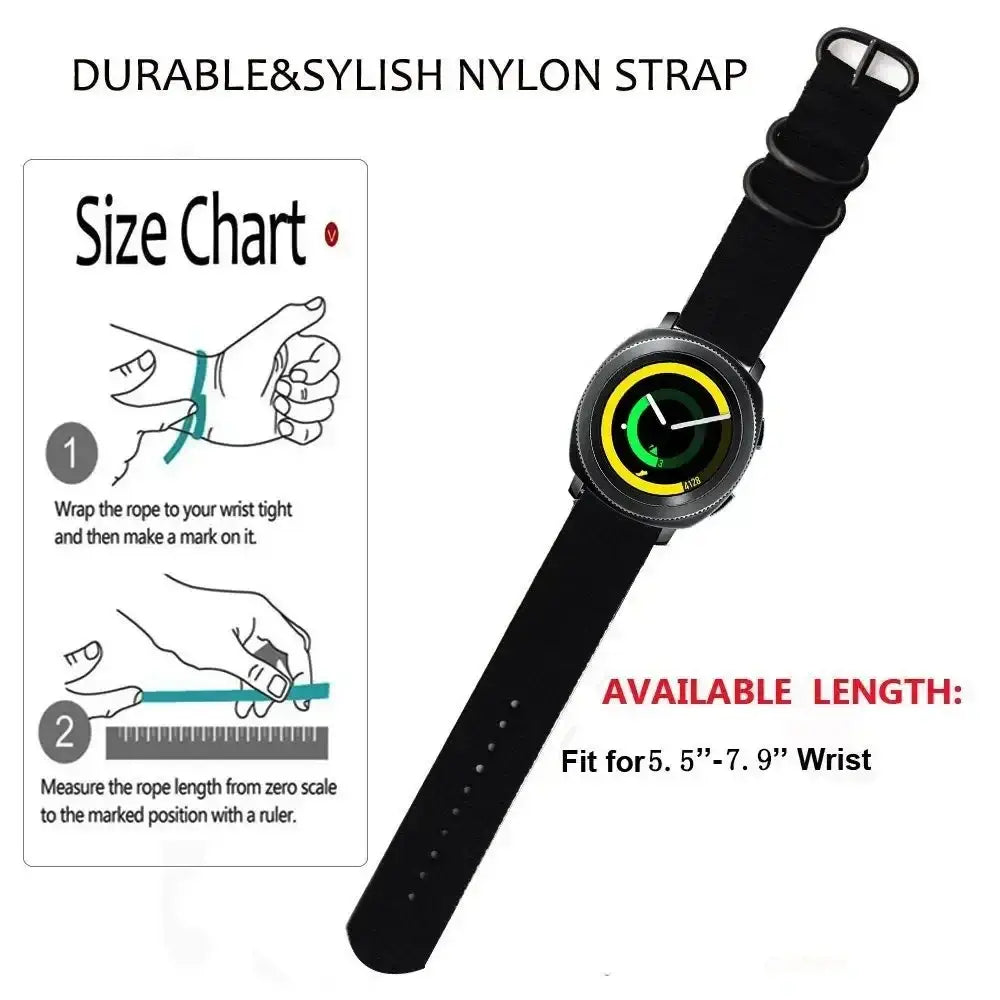 Amazfit Balance, GTR, GTS & Bip NATO-Style Two-Piece Nylon Band