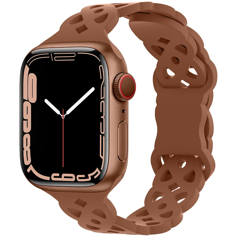 Silicone Strap Apple Watch Band Series - Stylish Comfort & Compatibility