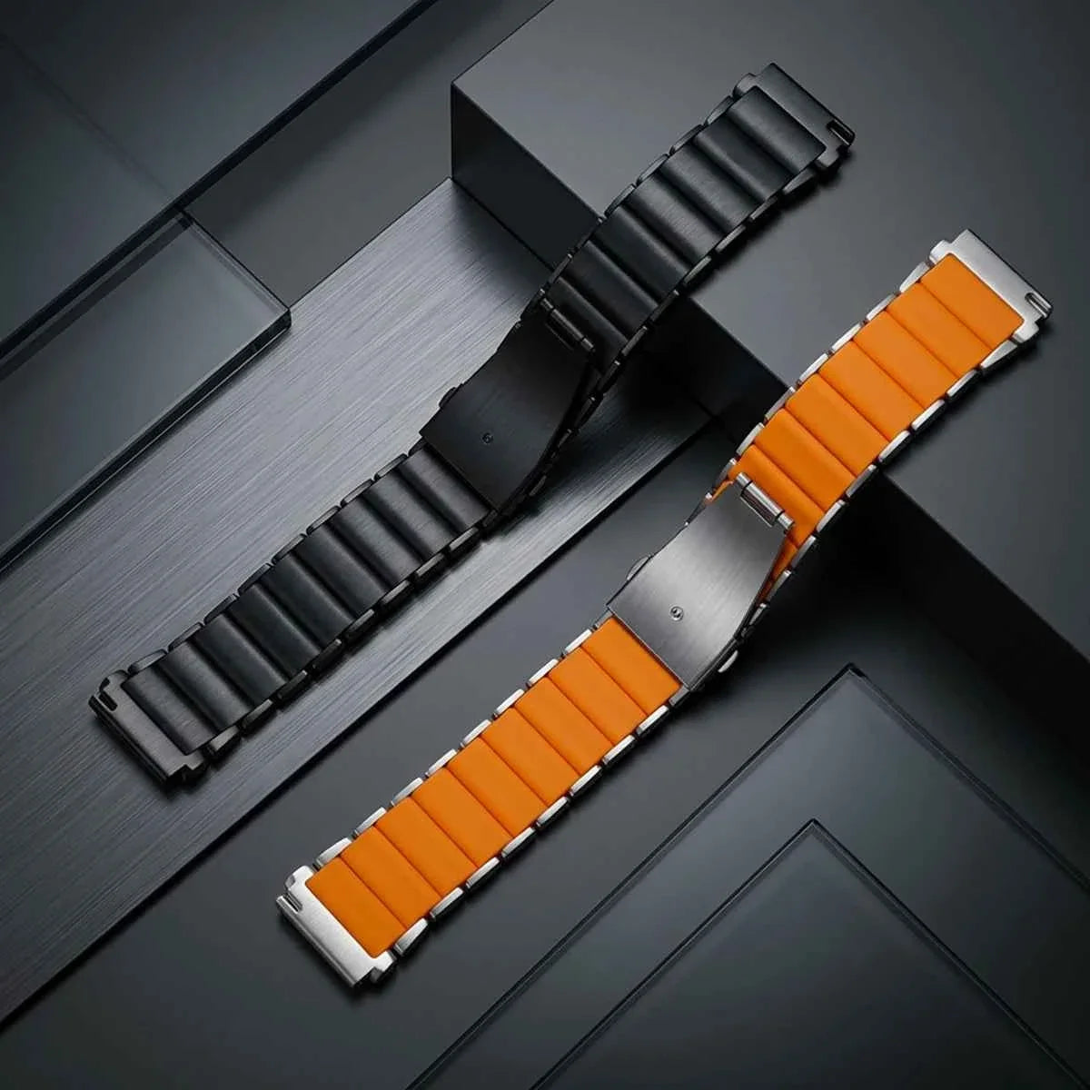22MM Luxury Titanium Silicone Band for Huawei Watch GT6 Pro / GT5 / GT4 / GT3 & Watch 5 / 4 / 3