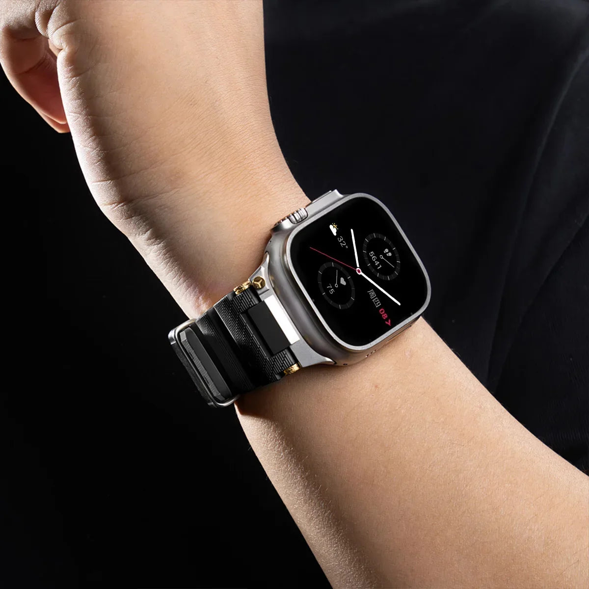 Silicone Apple Watch Sport Band for Series 1-12, SE & Ultra