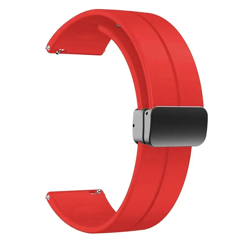 Amazfit Balance, GTR, GTS & Bip Silicone Band, Magnetic Folding Clasp