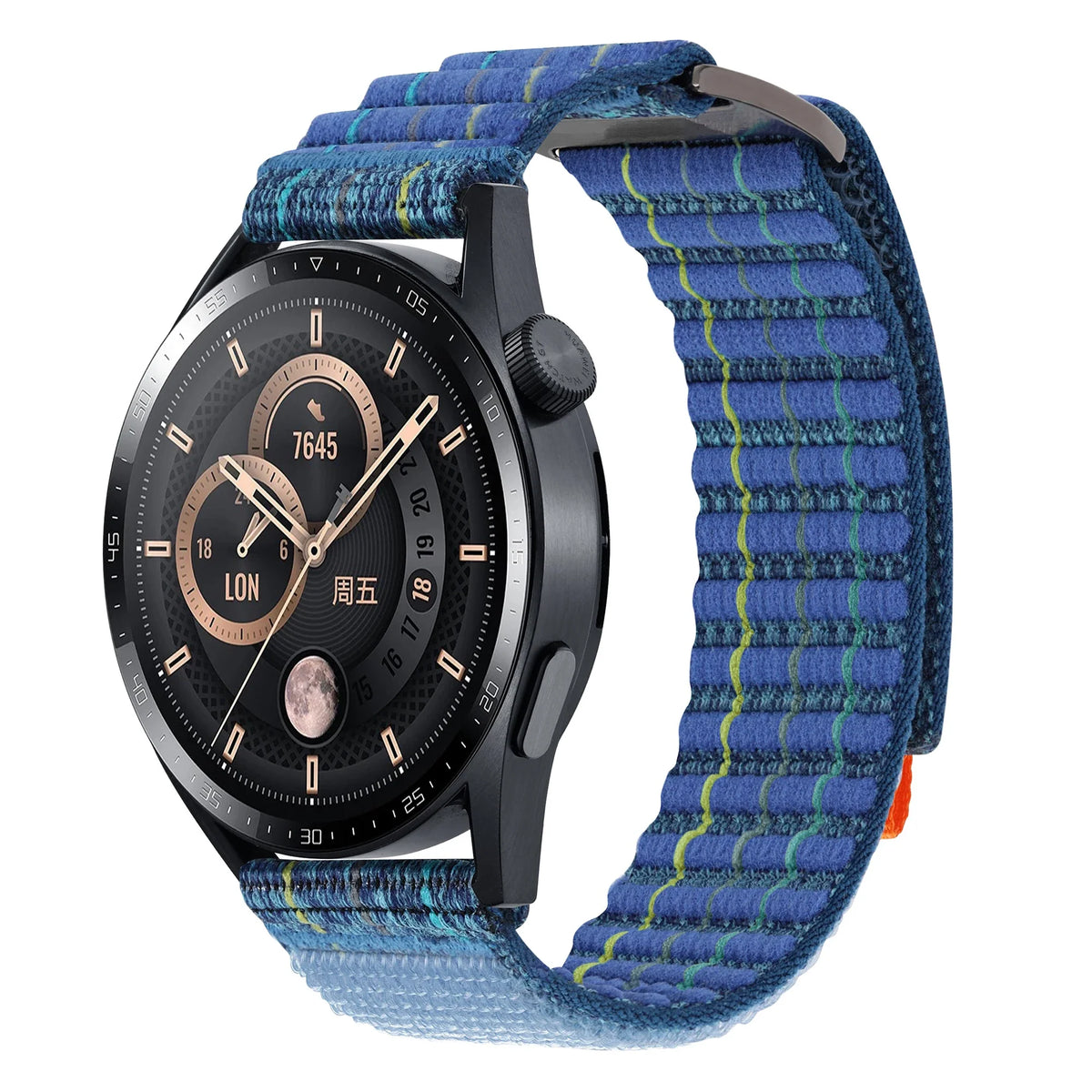 Motorola Moto Watch Striped Nylon Trail Loop Band