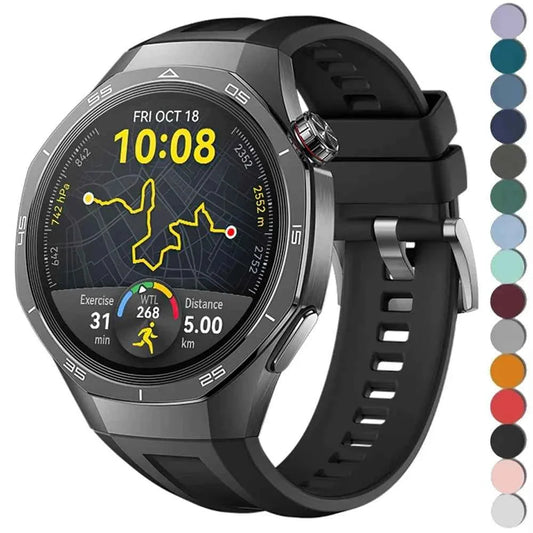 22MM Silicone Sport Band for Huawei Watch GT5 / GT5 Pro / GT4 / GT3 / GT2 46mm & Redmi Watch 5 / 3