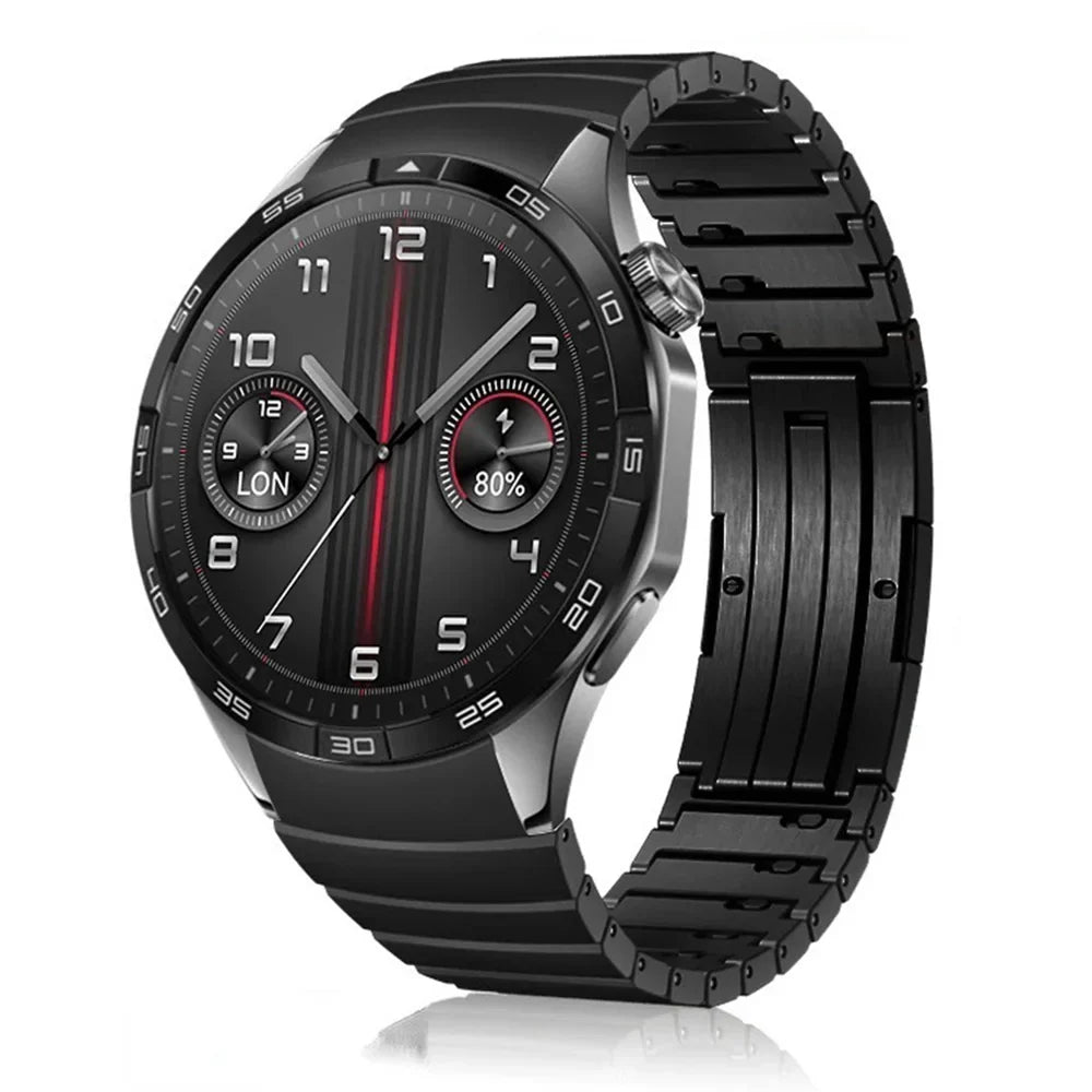No-Gap Stainless Steel Watch Band for Huawei Watch GT5 46mm – Quick Release
