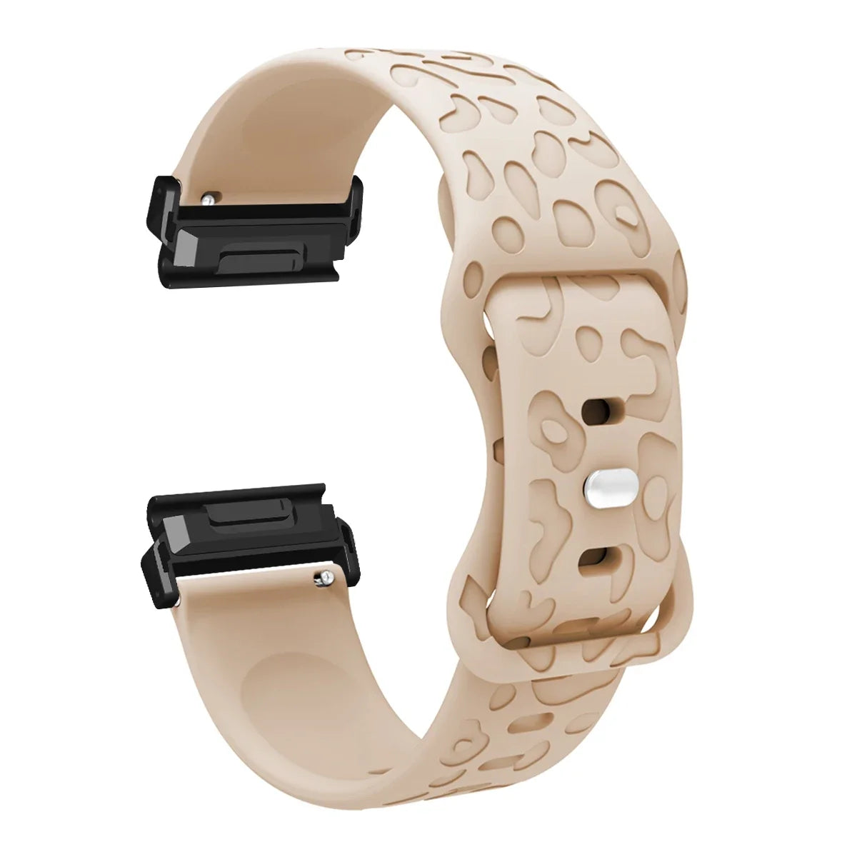 Garmin QuickFit 22/26mm Embossed Silicone Band with Tuck Closure