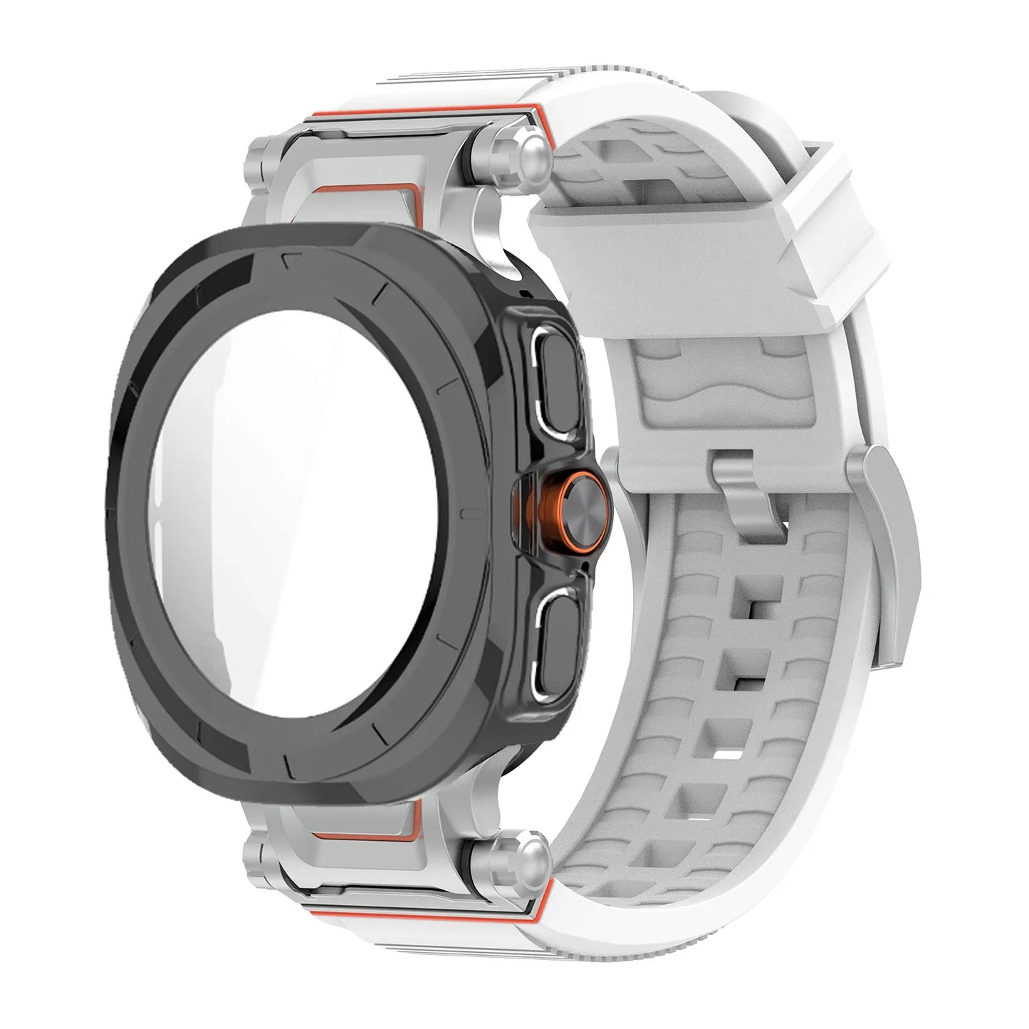 Samsung Galaxy Ultra/Ultra2 Silicone Sport Watch Band - Acrylic Case