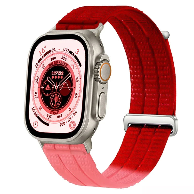 Nylon Weave Sport Band for Apple Watch Series 1-12, SE & Ultra 1/2/3/4