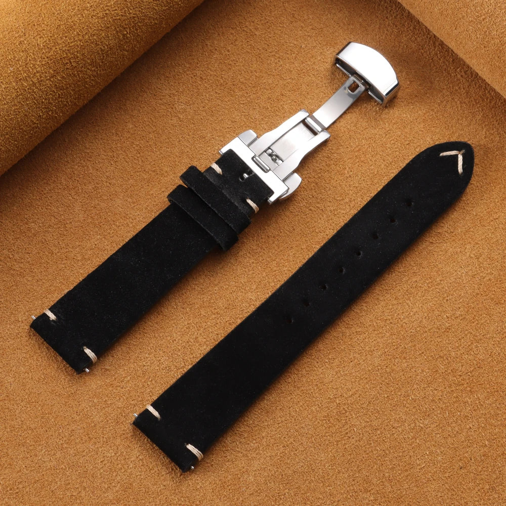 Polar Vantage, Grit X & Ignite Vintage Suede Band with Butterfly Clasp