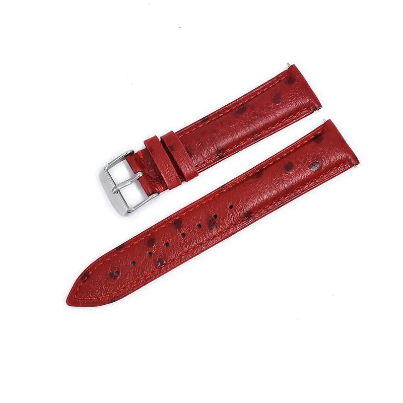 Suunto Race, Vertical & 9 Peak Ostrich-Pattern Leather Band