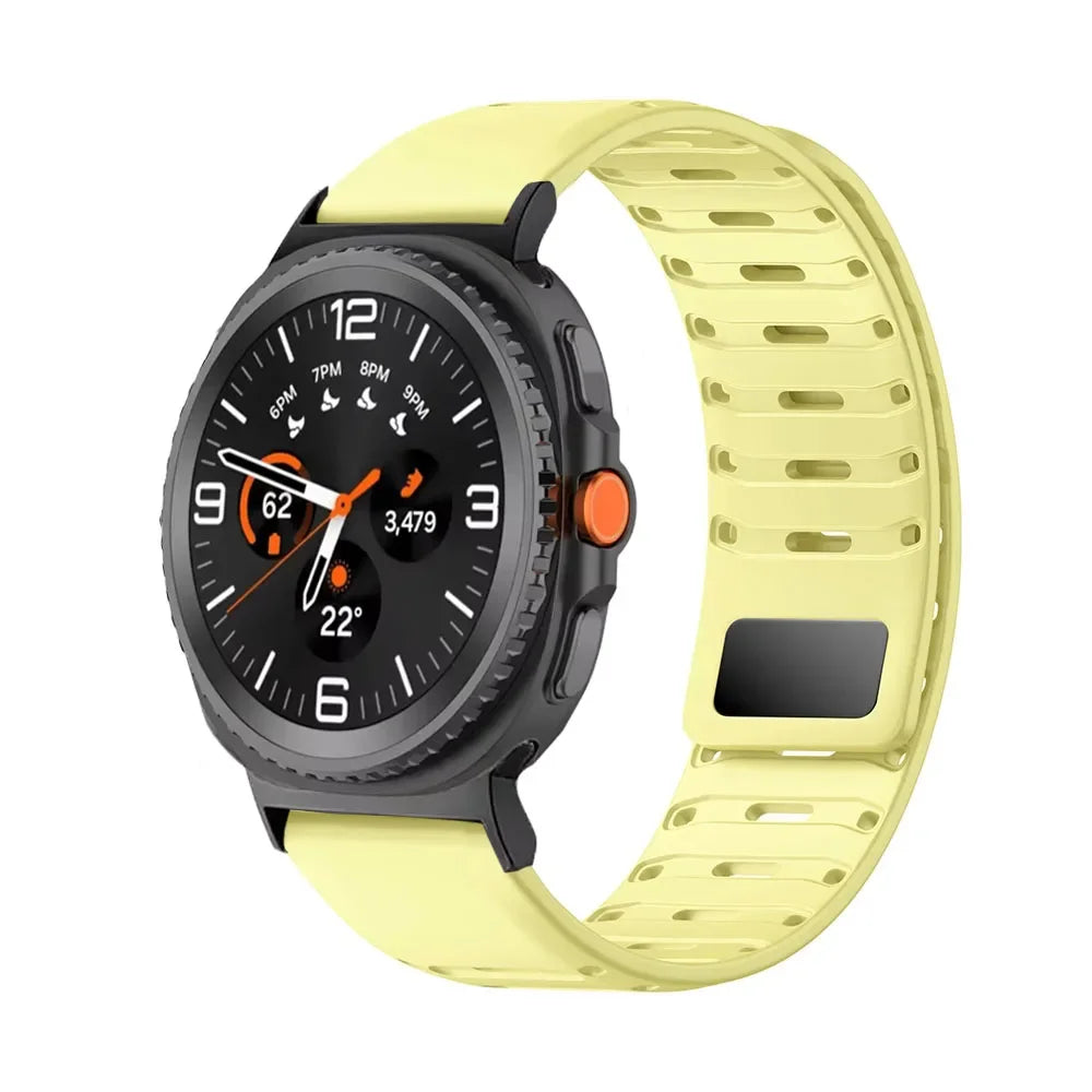 Samsung Galaxy Silicone Watch Band - Magnetic Watch8/Watch8 Classic/Watch9/Ultra/Ultra2