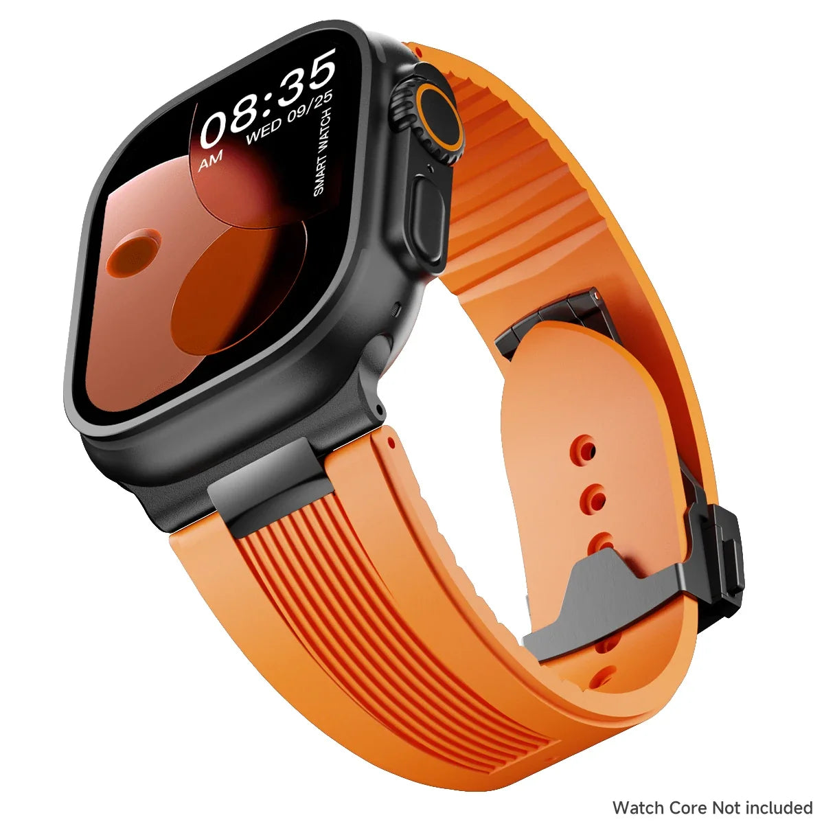 Luxury Sport Silicone Strap for Apple Watch Ultra 3/2 49mm – Series 11/10/9/8/7/6/SE 46/45/44/42mm