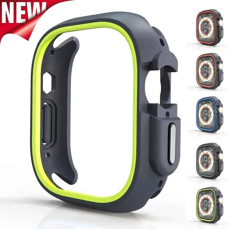TPU + PC Protective Bumper Case for Apple Watch – Series 10/9/8/7/6/SE & Ultra 1/2 | 41–49mm