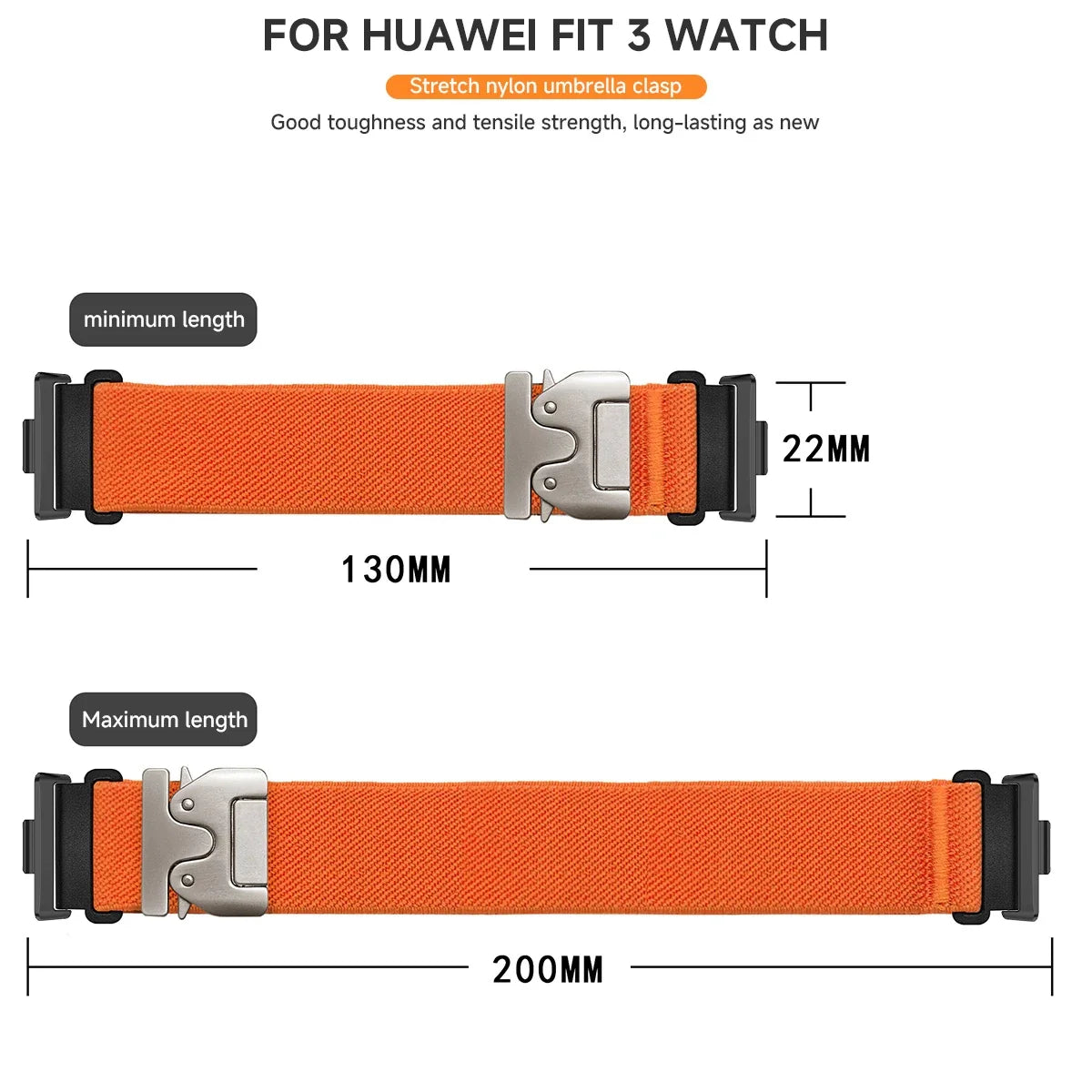 Nylon Loop Band for Huawei Watch Fit 3 / Fit 2 / Fit 1