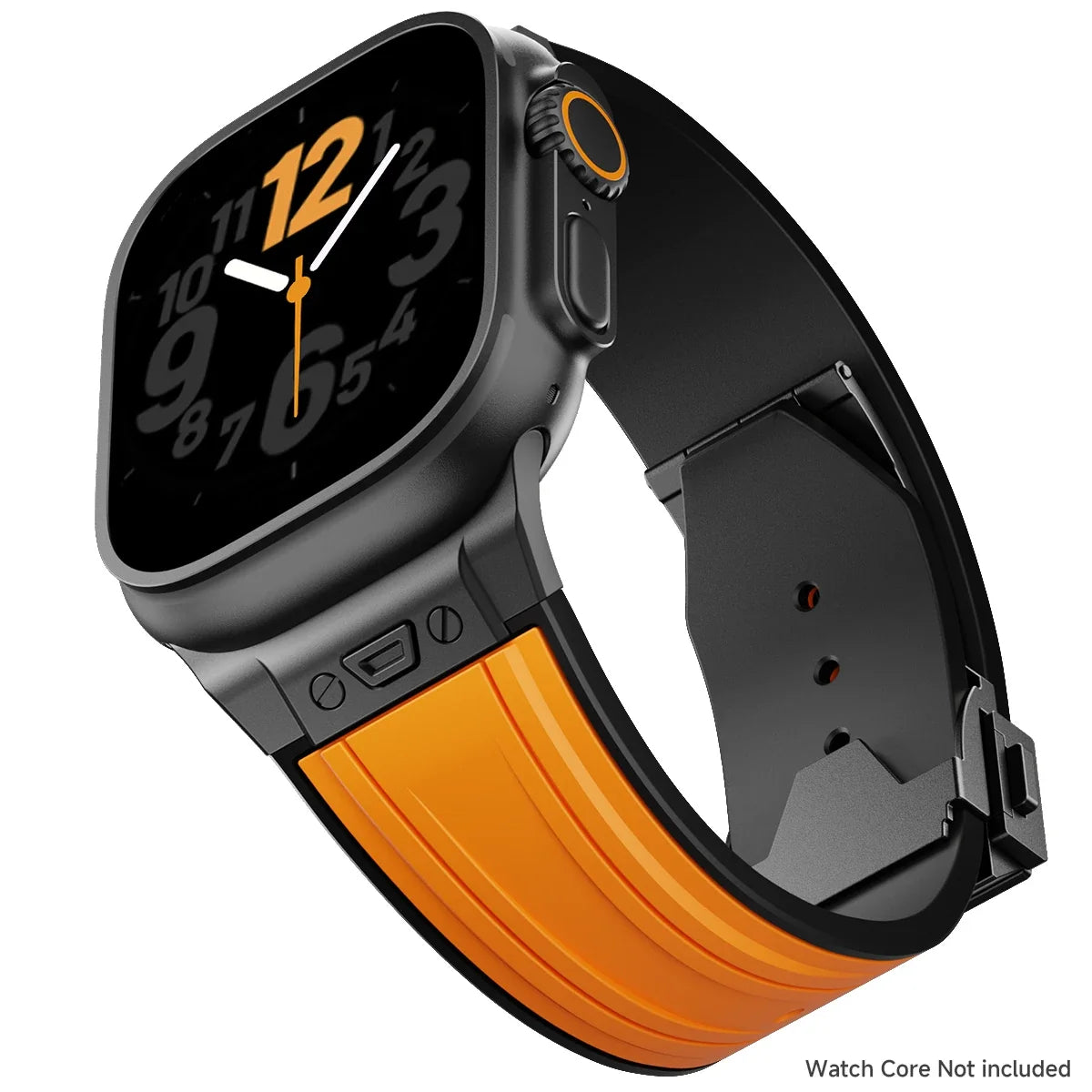Luxury Sport Silicone Strap for Apple Watch Ultra 3/2 49mm – Series 11/10/9/8/7/6/SE 46/45/44/42mm