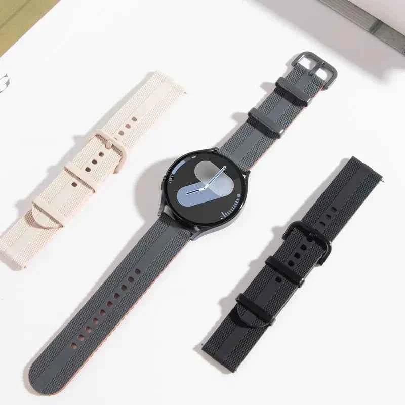 Line Silicone Sport Band for Samsung Galaxy Watch 7 6 5 4 & Huawei Watch GT6 GT5 GT4 | 18mm 20mm 22mm Universal Strap