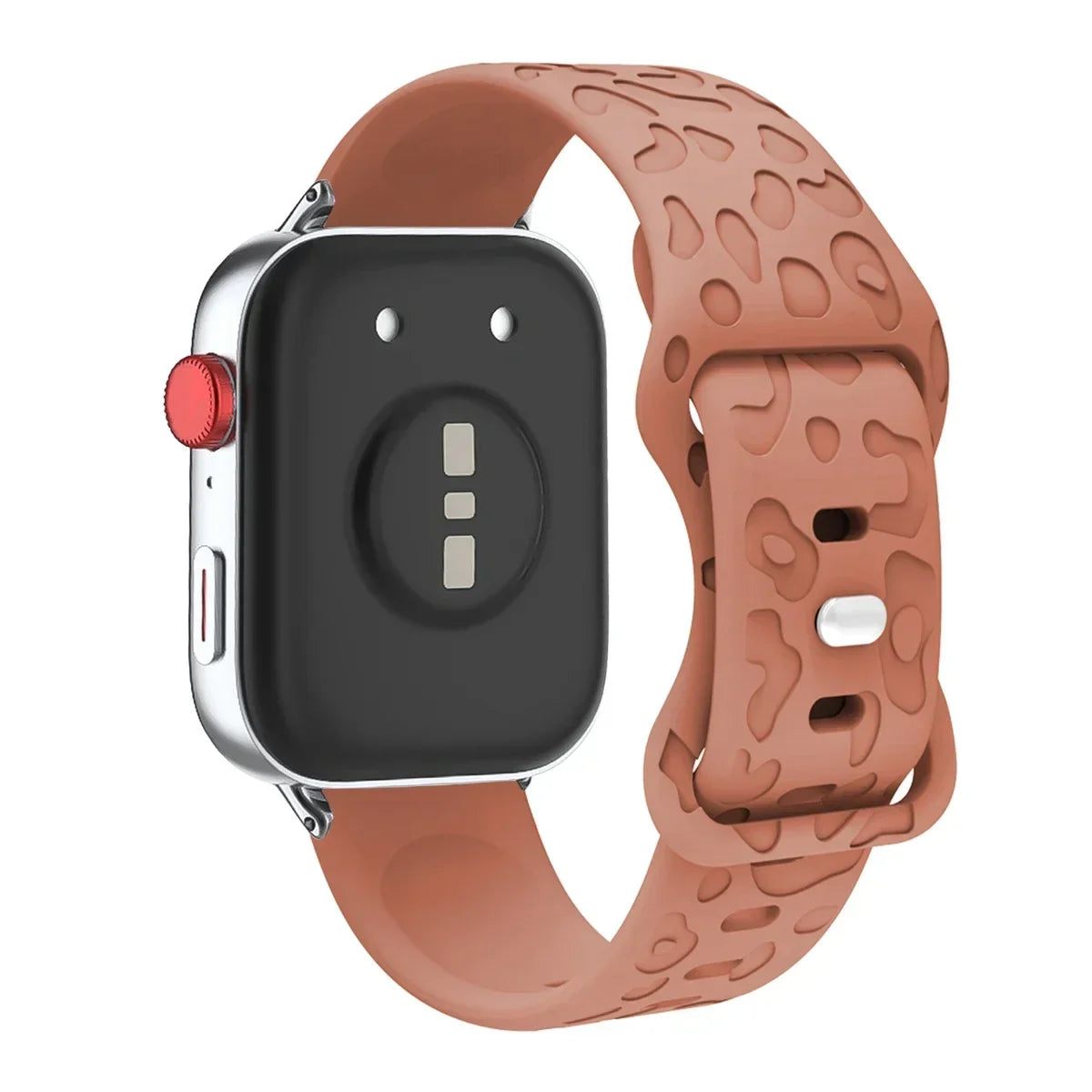 Leopard Engraved Silicone Watch Band for Huawei Watch Fit 4 / 4 Pro / Fit 3 / Fit 2