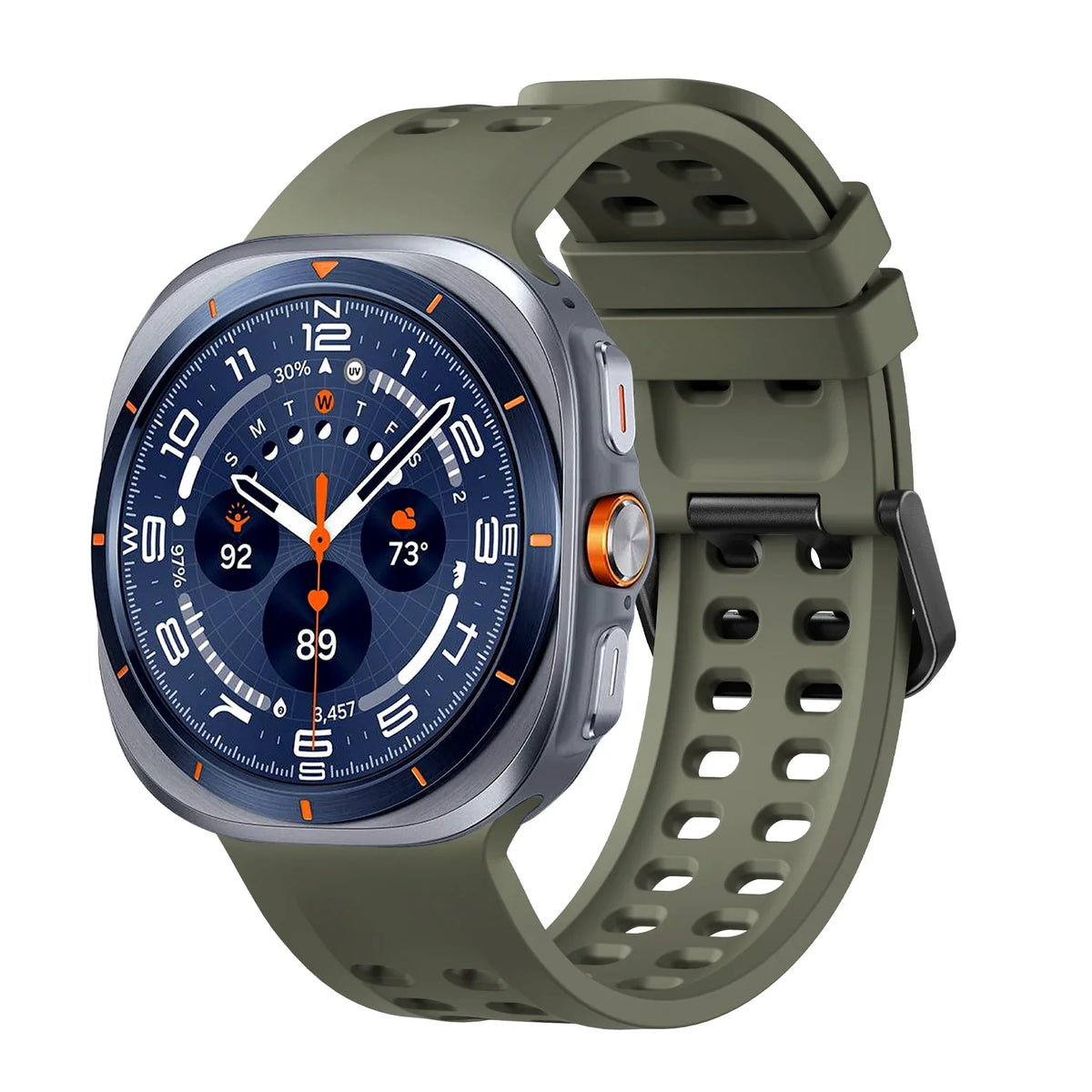 Silicone Sport Band for Samsung Galaxy Watch Ultra 2 & Ultra 2025 47mm | Replacement Strap