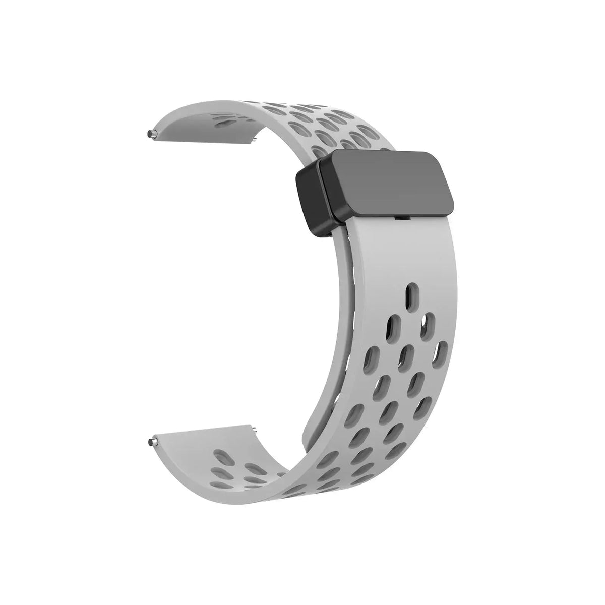 Amazfit Balance, GTR, GTS & Bip Vented Silicone Band, Magnetic Clasp