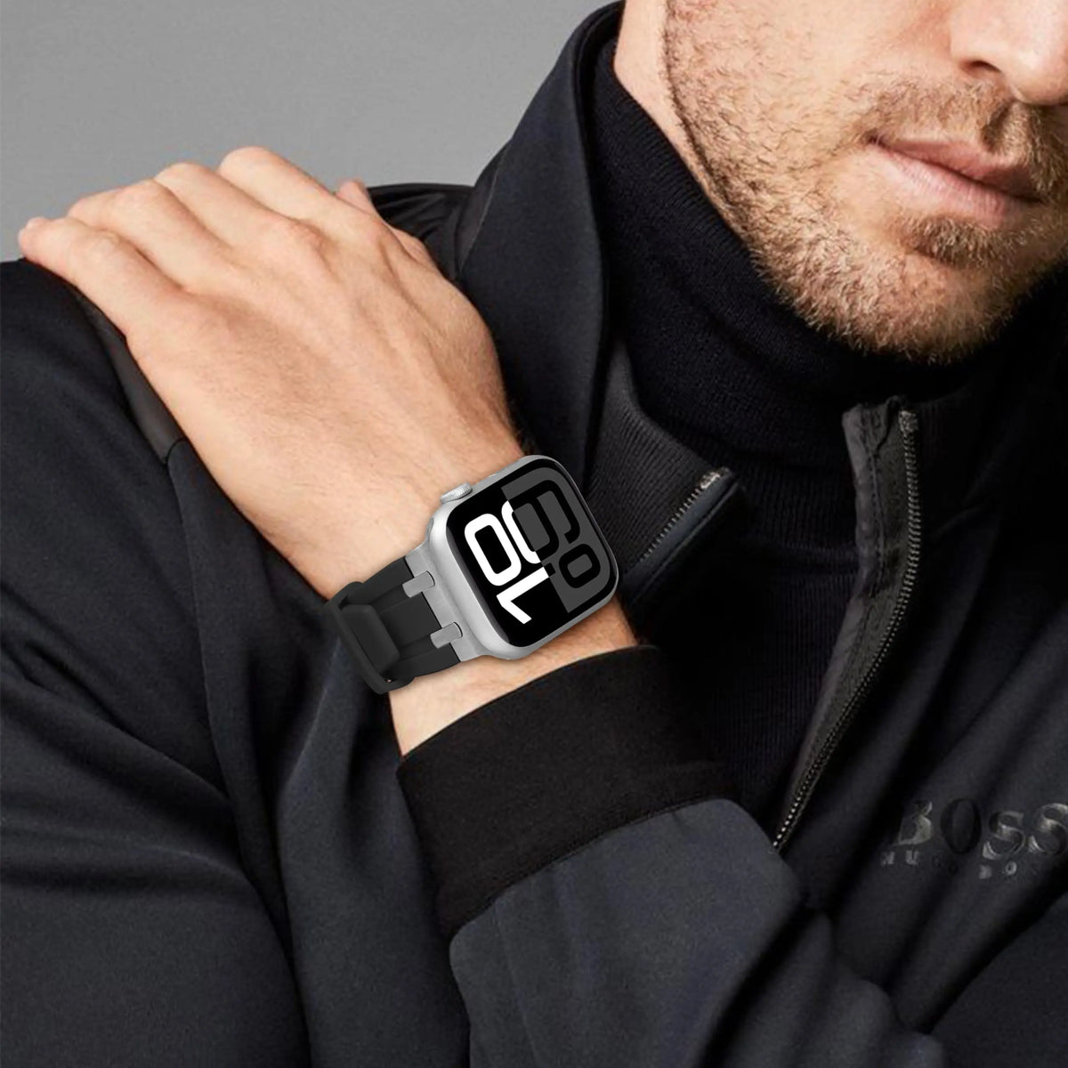 Liquid Silicone Apple Watch Band – Rubber Sport Strap | Series 11/10/9/8/7/6/SE & Ultra 1/2/3 | 42–49mm
