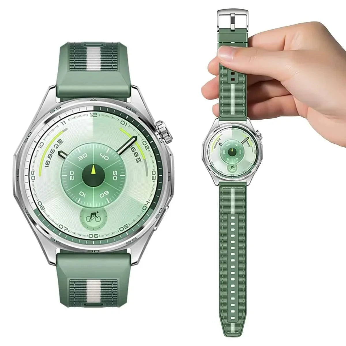 Nylon Silicone Woven Watch Strap – 22mm | Huawei Watch GT6/GT5/GT4/GT3