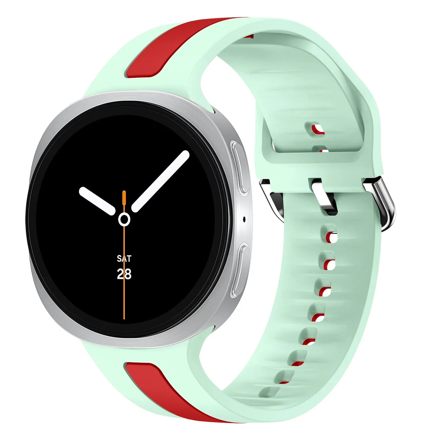 Samsung Galaxy Silicone Two-Tone Sport Watch Band - Watch8/Watch8 Classic/Watch9