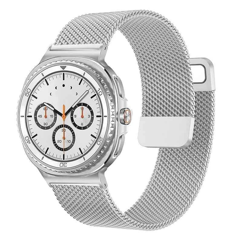 Samsung Galaxy Watch Magnetic Milanese Band | Watch 9 & 8 40mm 44mm / Watch 8 Classic 46mm / Galaxy Ultra 47mm Metal Wristband
