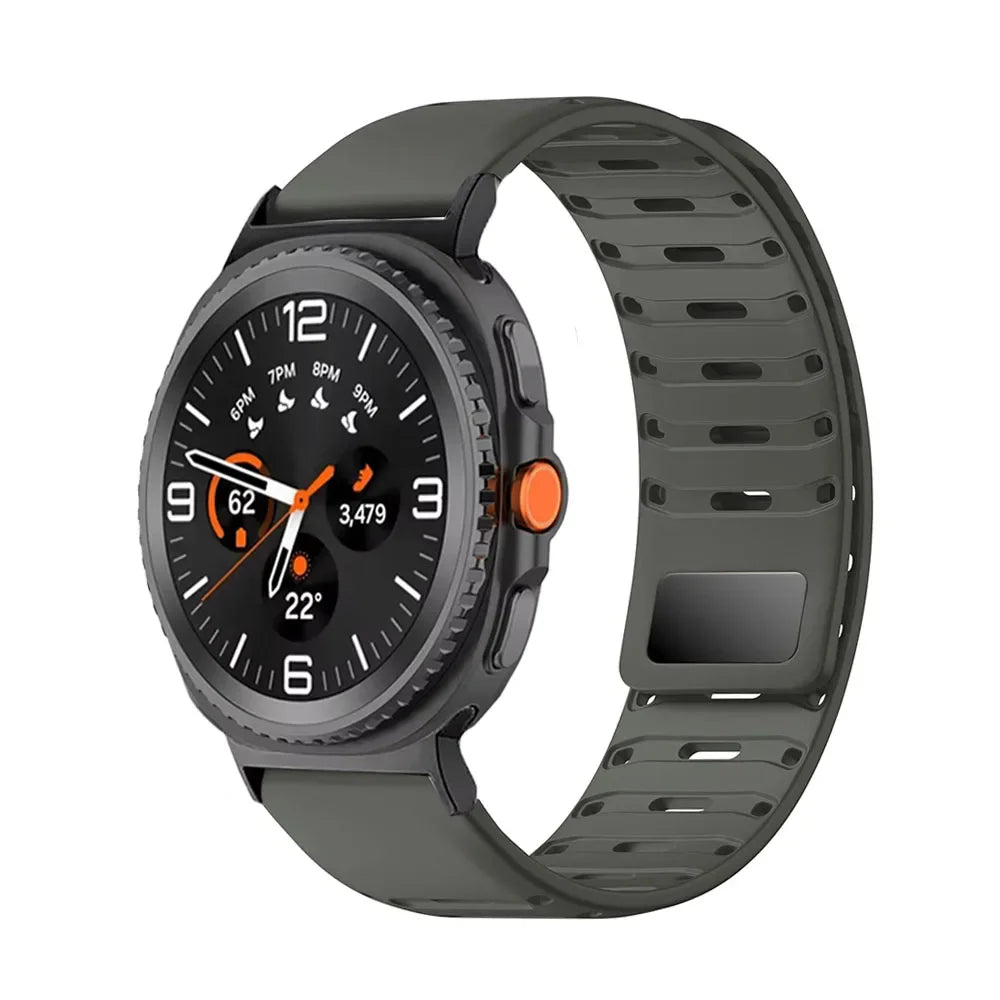 Samsung Galaxy Silicone Watch Band - Magnetic Watch8/Watch8 Classic/Watch9/Ultra/Ultra2