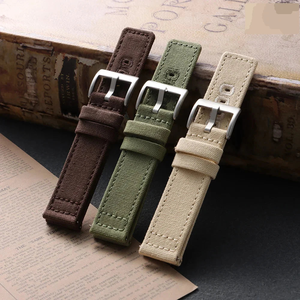 Huawei Watch & Watch GT Stitched Canvas Nylon Band