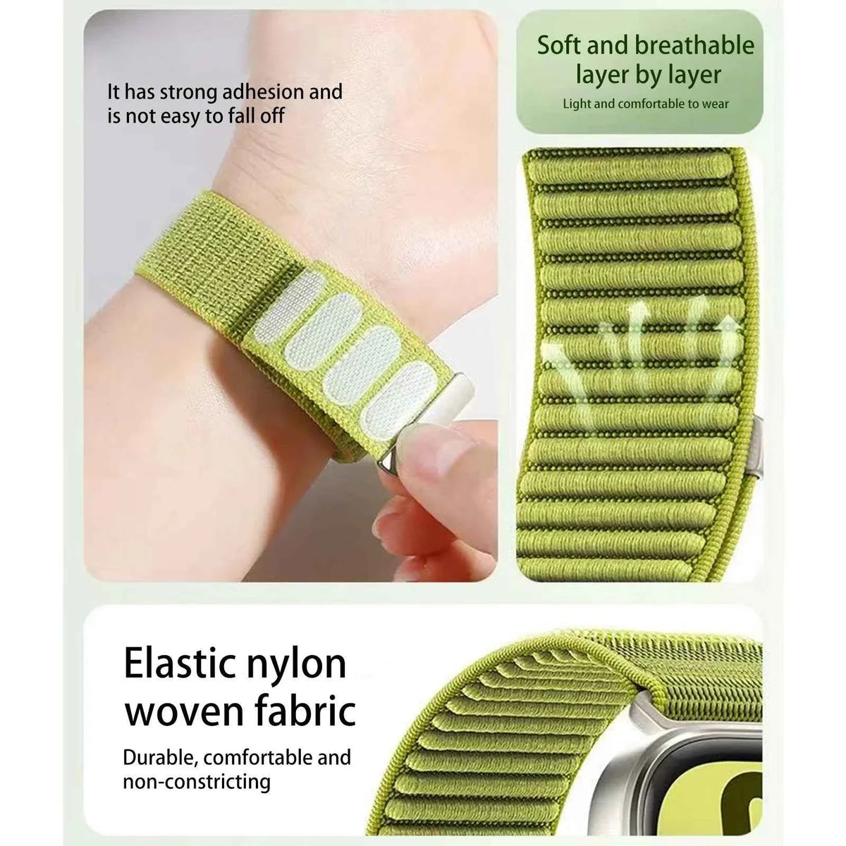 Sports Nylon Watch Band 18mm / 20mm / 22mm – Huawei & Samsung Compatible