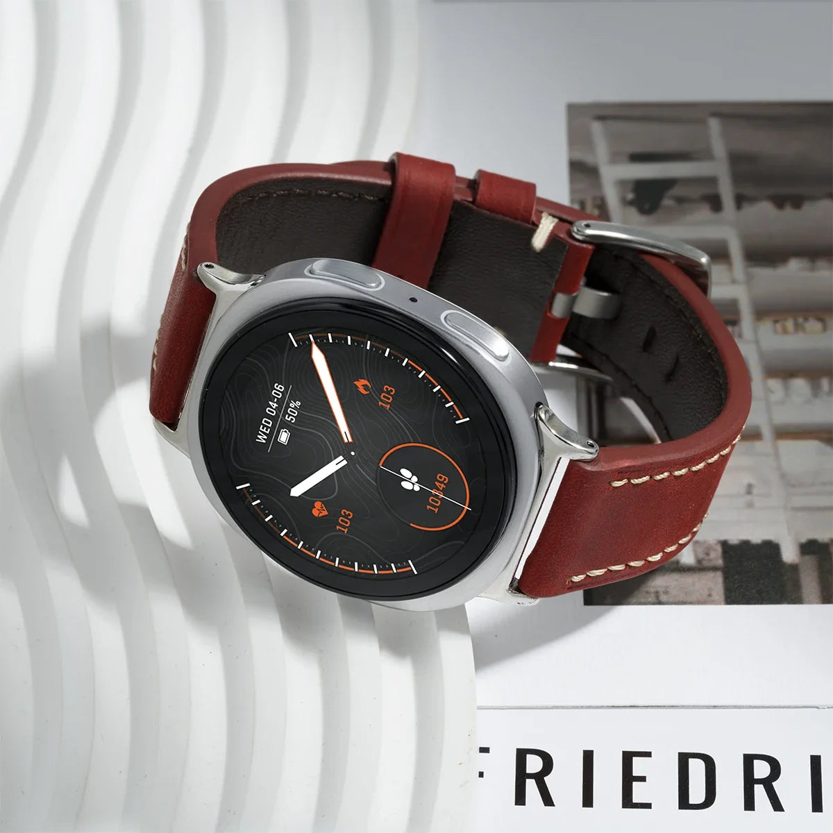 Genuine Leather Band for Samsung Galaxy Watch 8, 8 Classic 46mm & Ultra 47mm